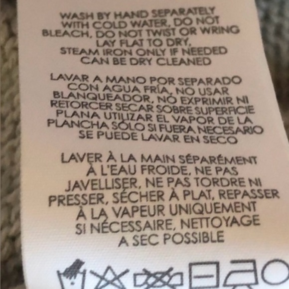 EUC- CAbi Heather Gray Cableknit Poncho Sweater - Picture 9 of 9